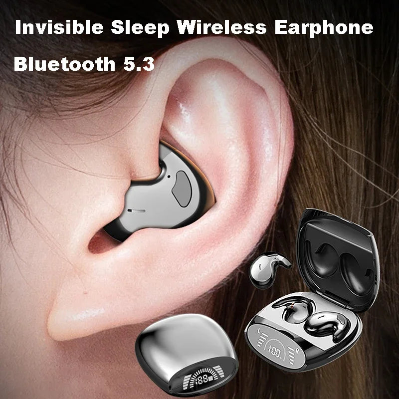 Mini Sleep Earbuds – Trådlösa & Diskreta Bluetooth 5.3 Hörlurar