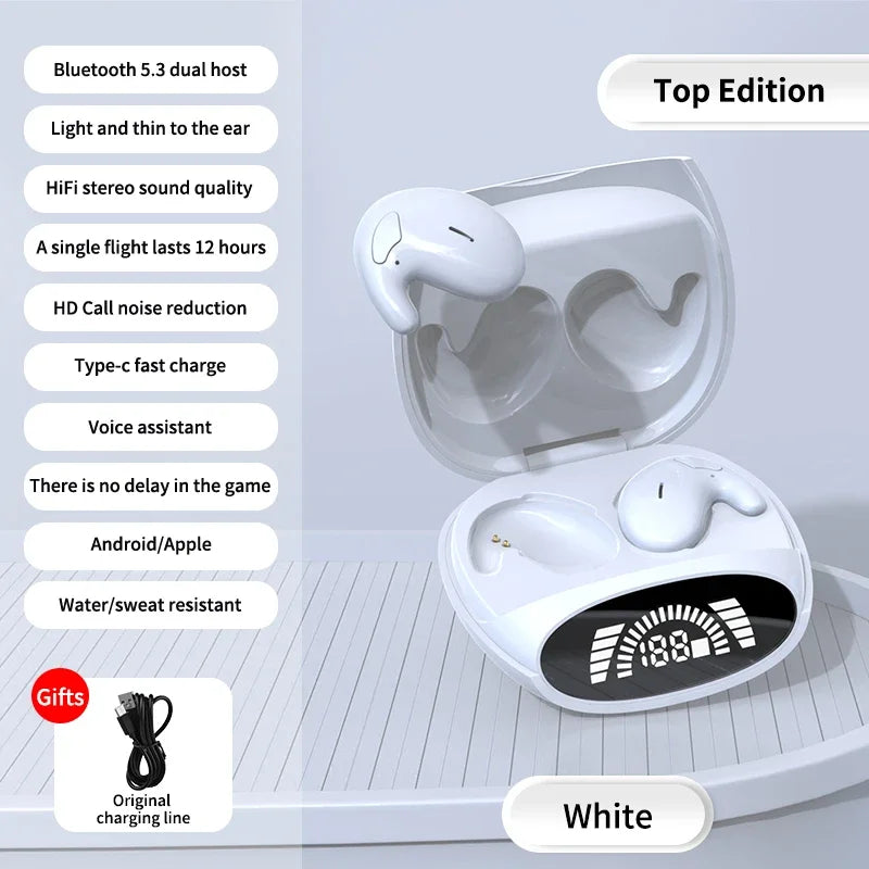 Mini Sleep Earbuds – Trådlösa & Diskreta Bluetooth 5.3 Hörlurar