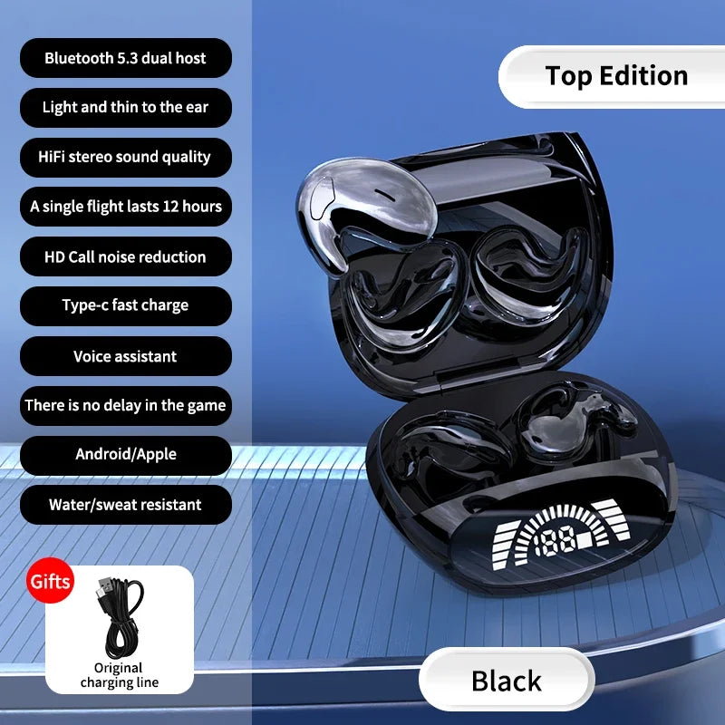 Mini Sleep Earbuds – Trådlösa & Diskreta Bluetooth 5.3 Hörlurar