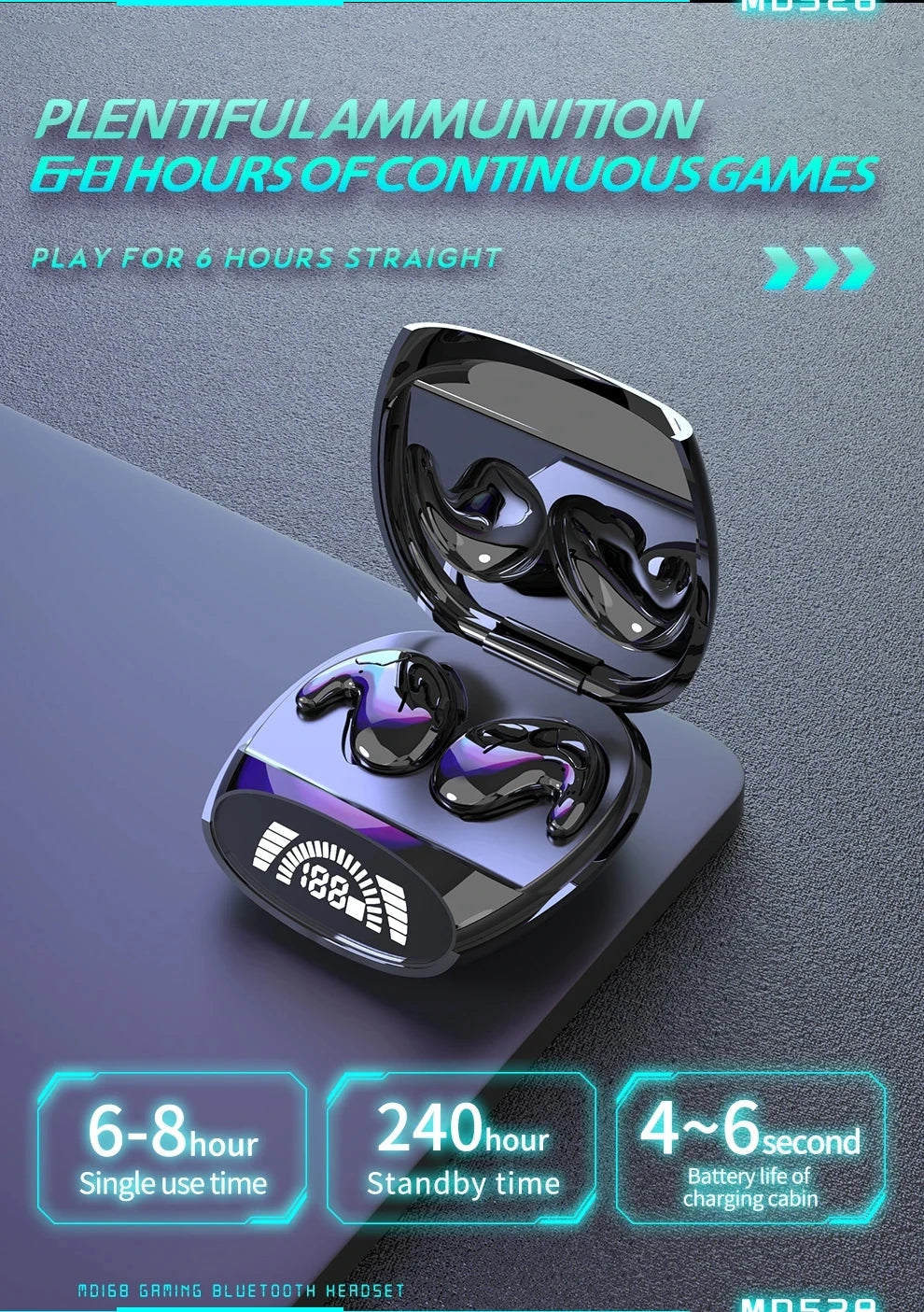 Mini Sleep Earbuds – Trådlösa & Diskreta Bluetooth 5.3 Hörlurar